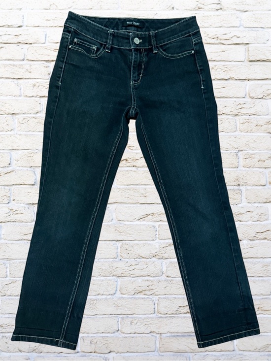 White House Black Market Denim - WHBM Blanco Crop Leg Black Jeans size 0